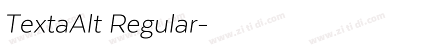 TextaAlt Regular字体转换